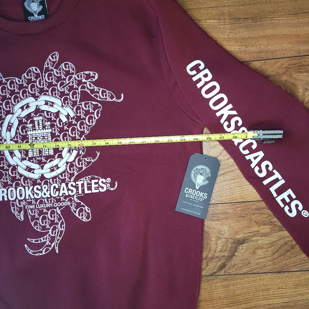 Crooks & Castles Mens 2XL crew neck sweatshirt - Picture 9 of 11